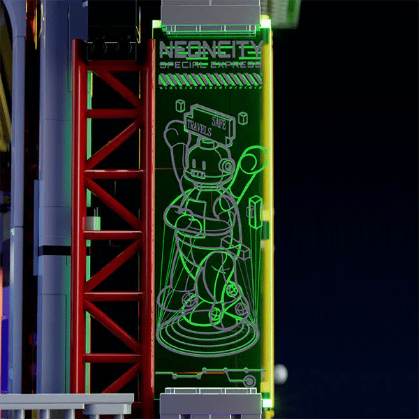 Lumibricks Floating Train Station