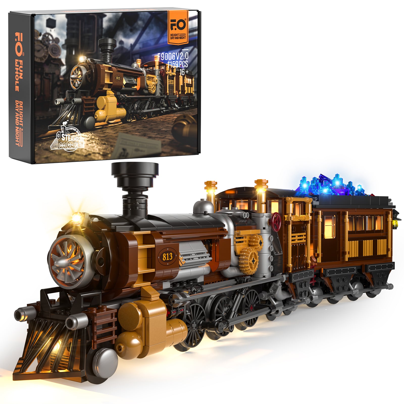 Lumibricks - Steampunk Ore Train
