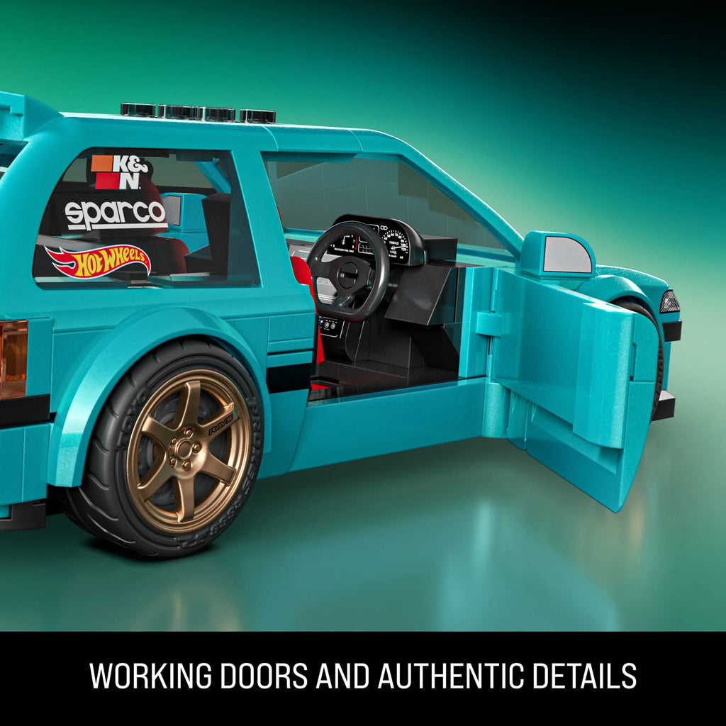 Mattel Brick Shop Hot Wheels Custom '90 Honda Civic EF 248-Piece Building Kit