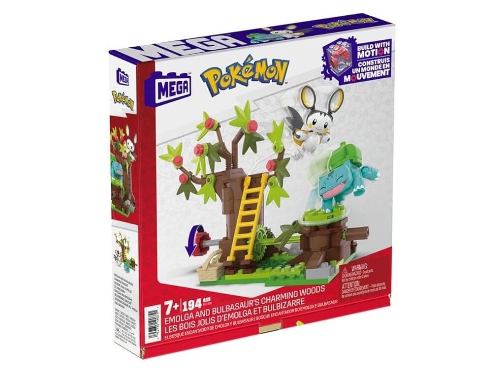 MEGA Construx Pokemon Emolga & Bulbasaur's Charming Woods
