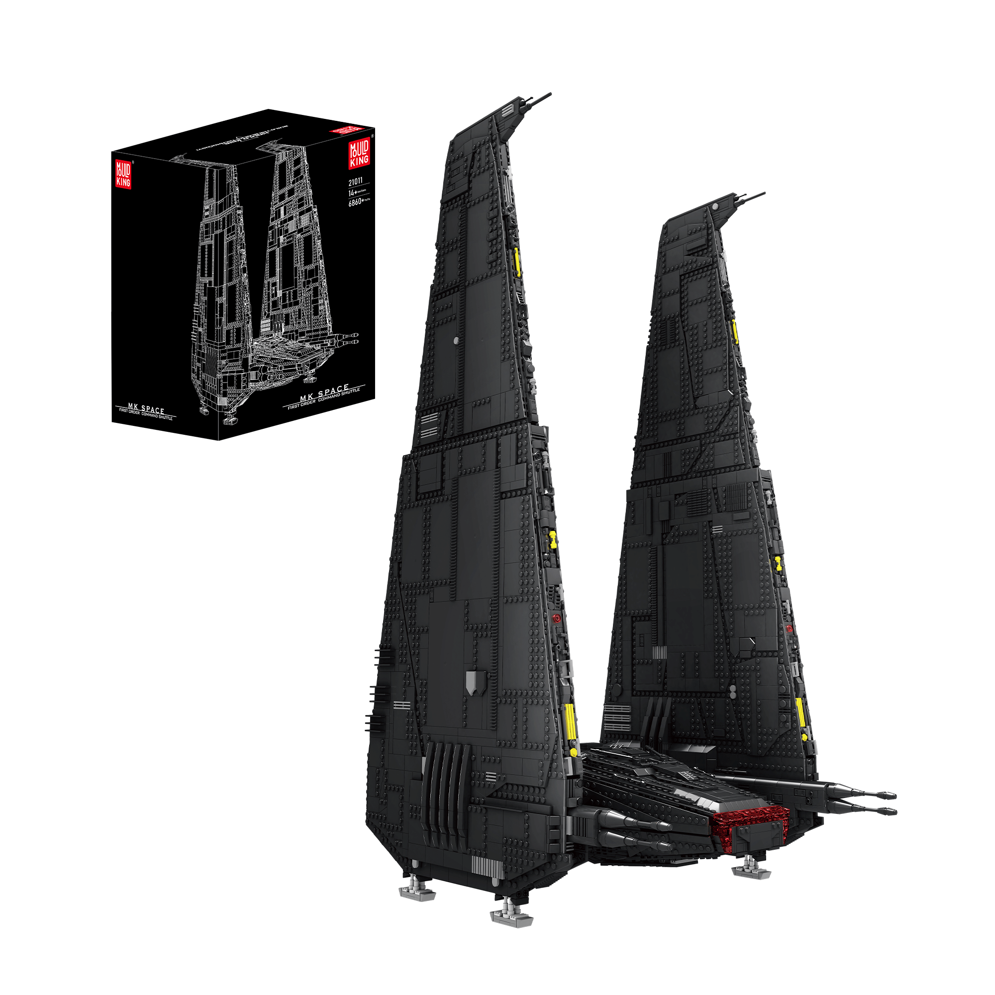 Mould King 21011 Upsilon Command Shuttle Building Set | 6,860 PCS
