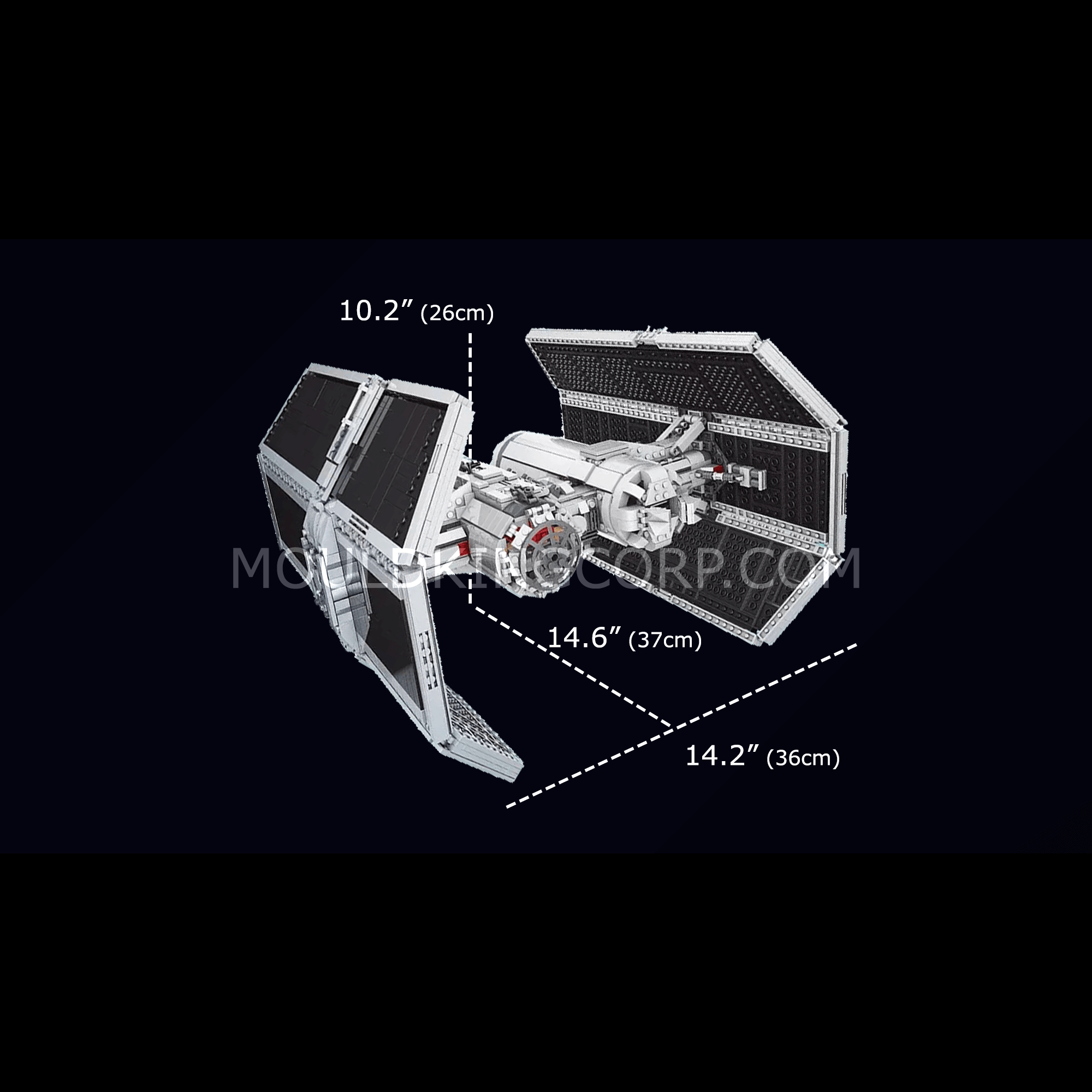Mould King 21048 Twin Ion Engine Fighter Model Building Set | 3,616 PCS