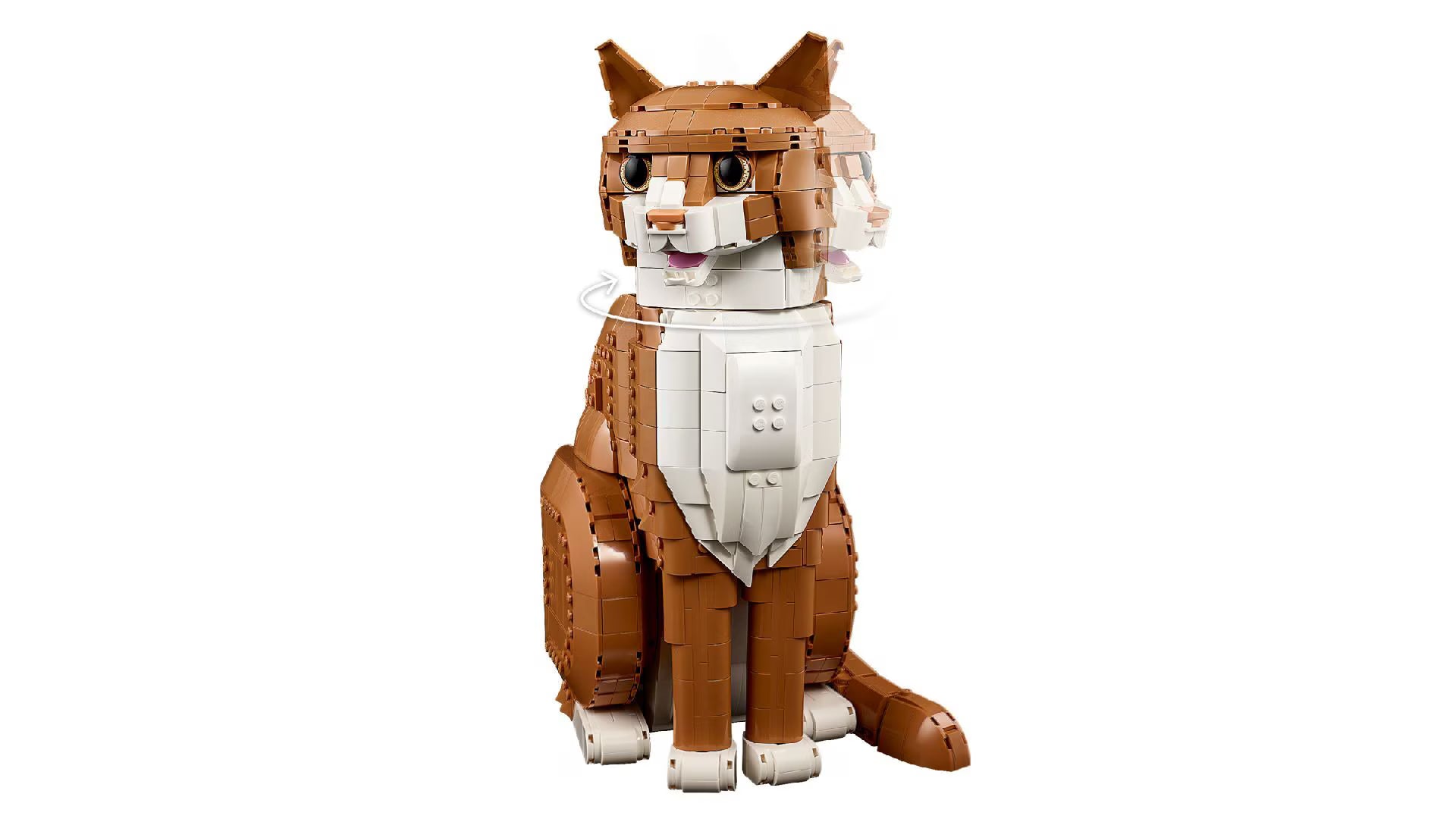 LEGO Ideas Orange Cat Building Set for Adults 1755 Pieces