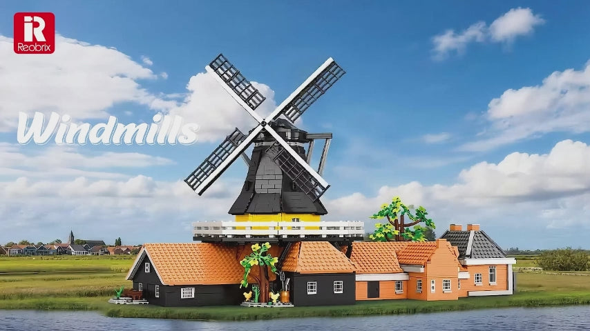 Reobrix Windmills Building Set - Creator ABS Plastic - 55019