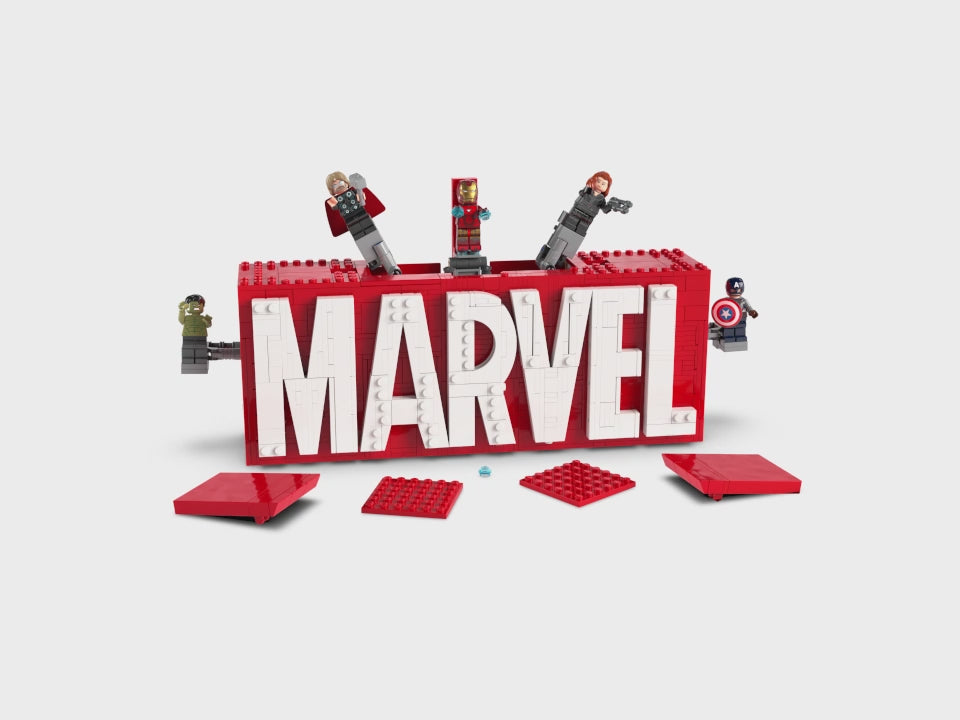 LEGO Marvel - Buildable Logo & Minifigures Collectible Set - 76313