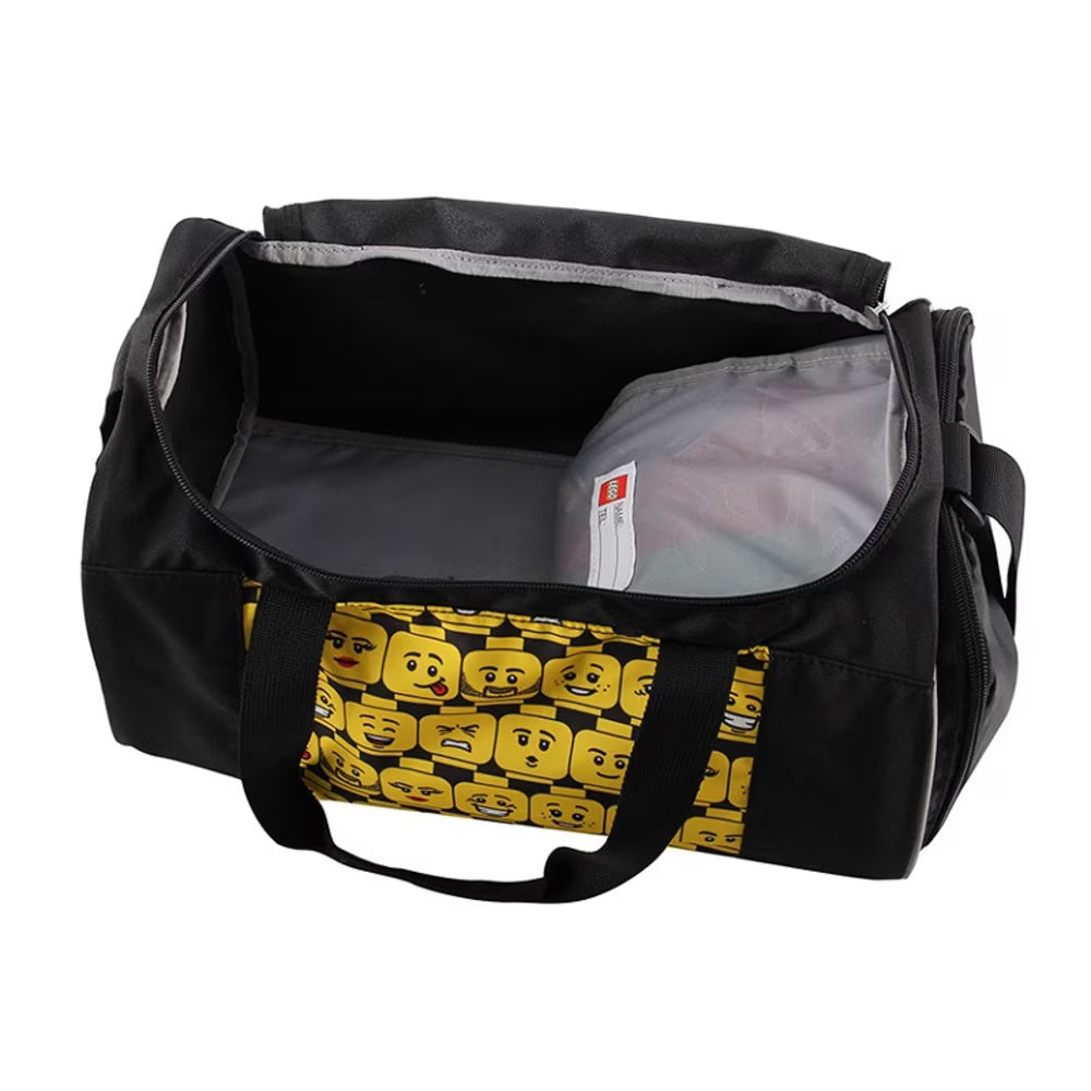 Black Sports Bag, Minifigure Heads