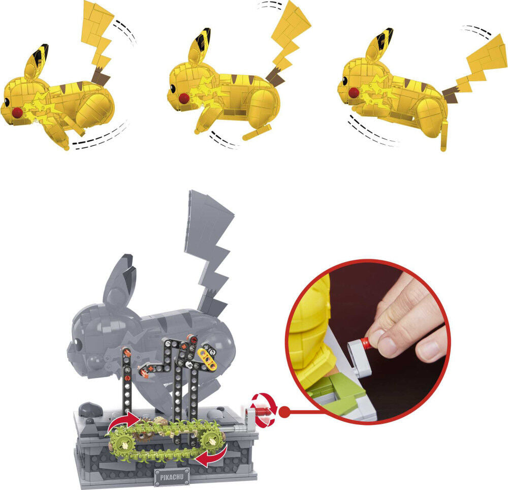 MEGA Pokemon Motion Pikachu Fully Mechanized Animated Building Toy Set